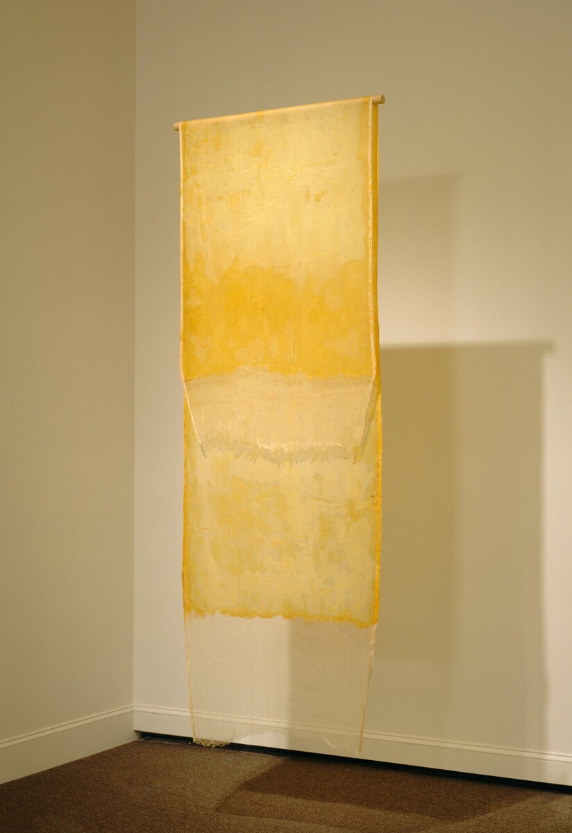“Test Piece” was Eva Hesse’s trial run in the process of developing a finished work called “Contingent,” (1969), which is in the collection of the  @NatGalleryAus. See it here:  http://bit.ly/36lyXqK 