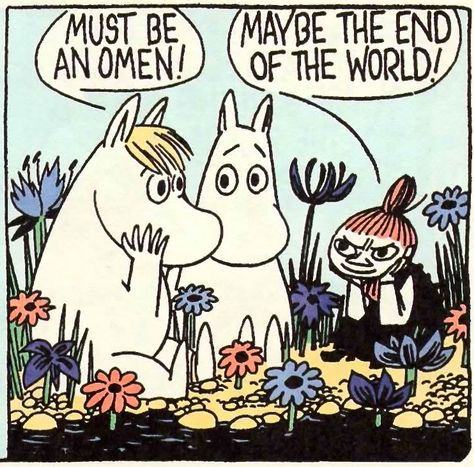 some good moomin comic panels with color - really makes them pop! 