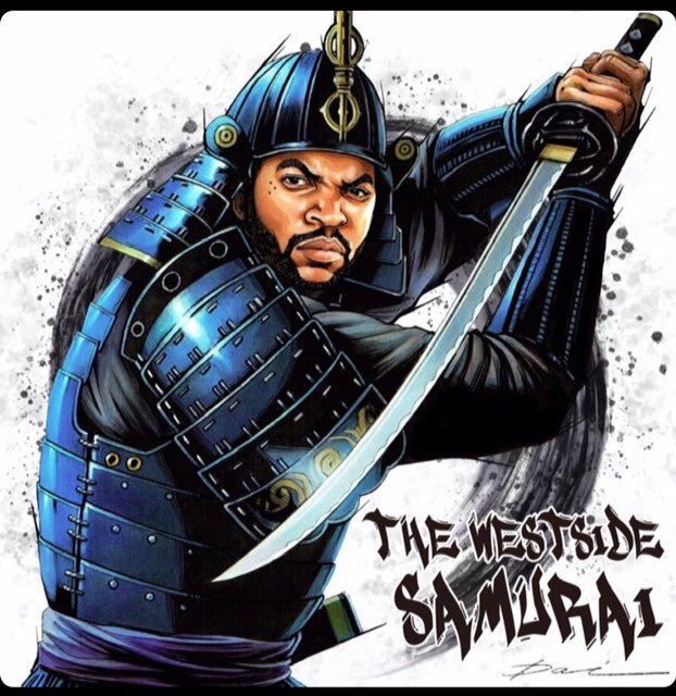 icecube's tweet photo. “The Westside Samurai”         this is an Art relay:
I nominate LL COOL J
Illust @dai.tamura https://t.co/NGd6vRuySE