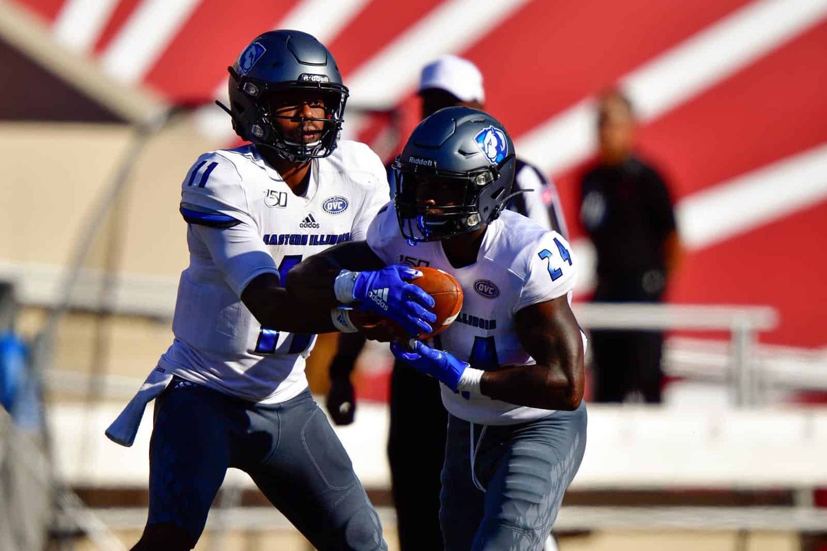 TrevorBurnett8's tweet photo. I’m honored to receive my first division 1 offer from Eastern Illinois University⚫️🔵! @GlenbardSouthFB @Coach_Bowers @CoachCushing @Jlemming18 @DeepDishFB @247Sports https://t.co/PkJRyI1NX4