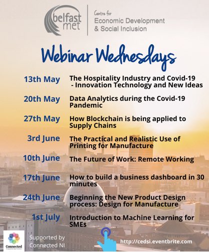 e3_belfastmet's tweet image. Our #SupportforBusiness team are tweeting along this evening for #Belfasthour. Tweet/DM us any questions you have about our #Innovation support, our #freetraining courses for private companies with less than 250 employees or our #WebinarWednesdays series. #NoQAtCuan #freeevent