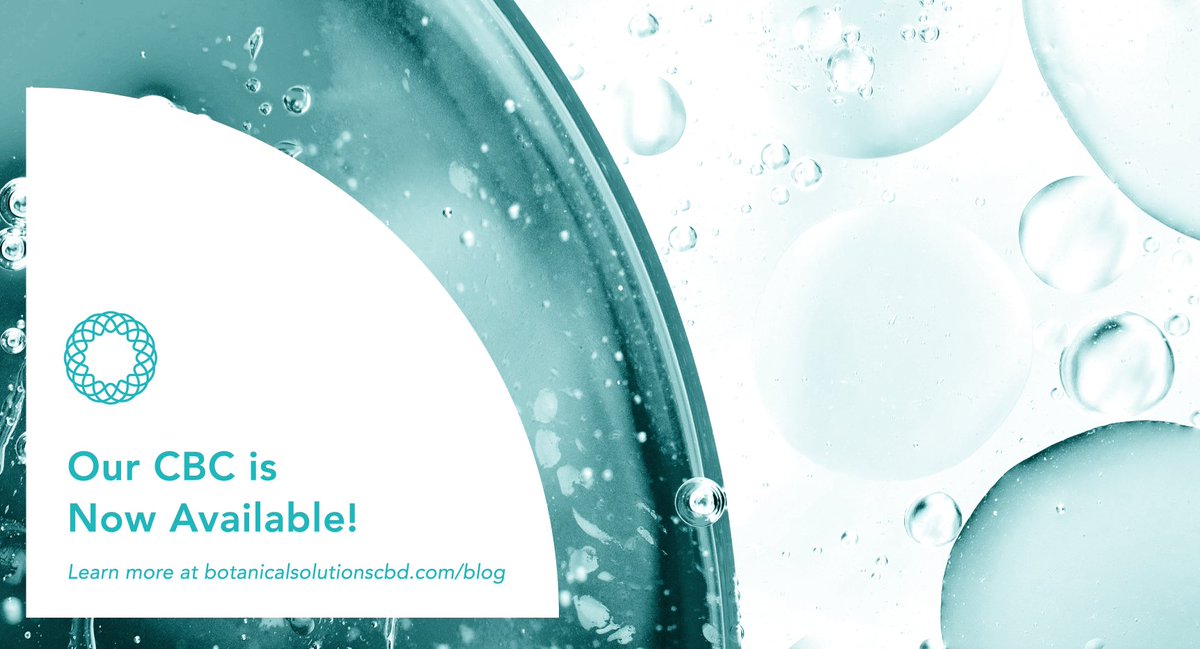 BSC_CBD's tweet photo. Botanical Solutions is excited to lead the charge in CBC production and sale. And with a promise of 95% purity, our CBC is hard to beat. Read more about CBC and its suggested health benefits in our blog post. ⬇️ #cbc #cbd #420 #420daily

https://t.co/Qa7hw4FREA https://t.co/r6jc2KrAMq
