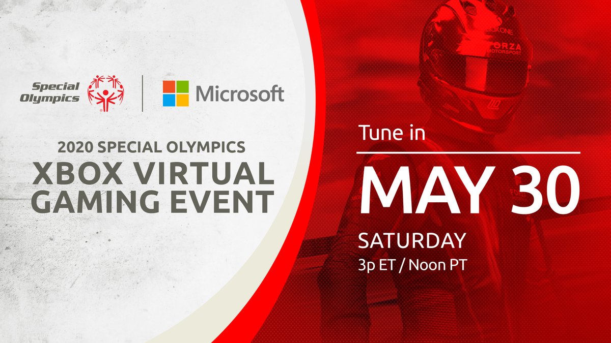 XBOX's tweet photo. Driven to 🏎️ Destined for 🥇

Join Xbox, Forza and Minecraft as they put Special Olympics athletes in the driver’s seat for a one-of-a-kind virtual gaming event. #XboxSOgaming

Save the date: https://t.co/gR16FJGeii https://t.co/qUAe6QPEyF