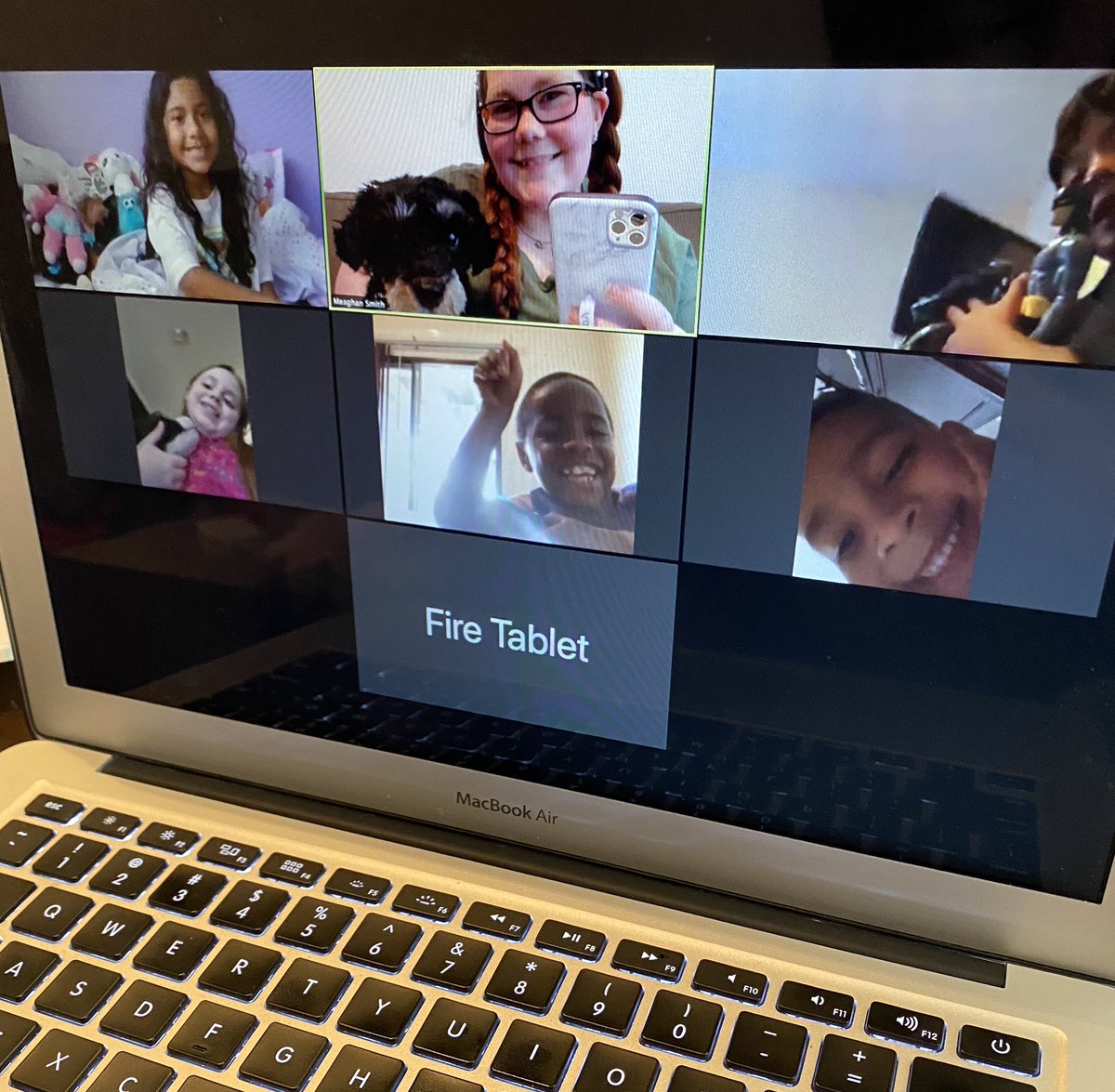 This is definitely not the EOY party I wanted, but I’m so glad we were able to meet and have such a fun time dancing and playing games together ♥️ and they loved the “party in a bag” so extra bonus! #ginningselementary #firstgradelife #remotelearning