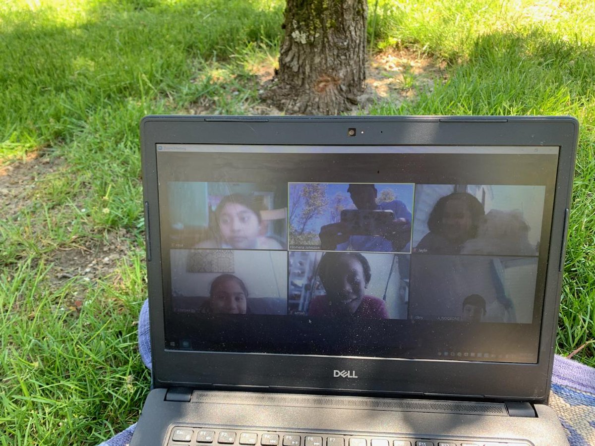 Today's special virtual picnic during lunch time with Mrs. Johnston! Missing our Webster Bears and staying connected!