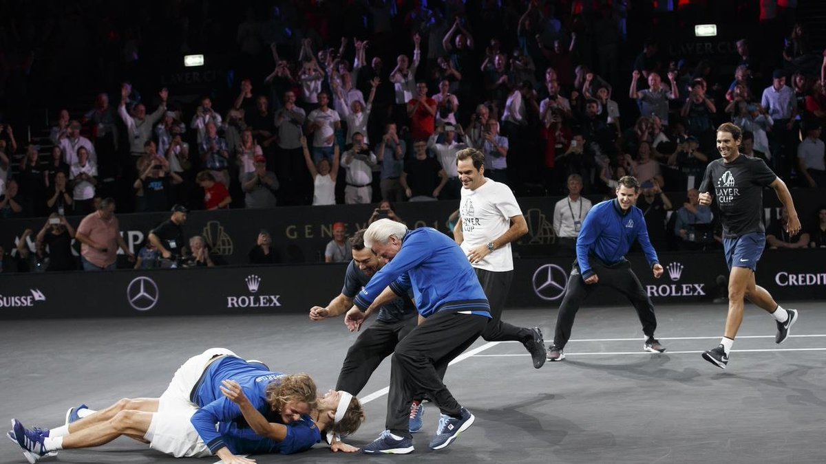 And here the Saschanos celebrating the 2019 Laver Cup
