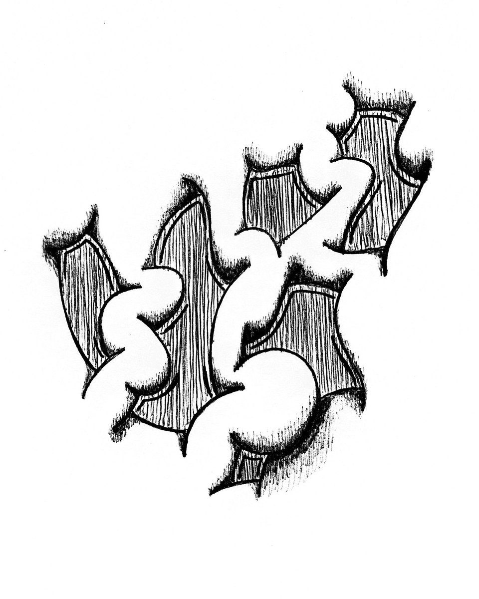 oslenave's tweet image. ballpoint pen doodle