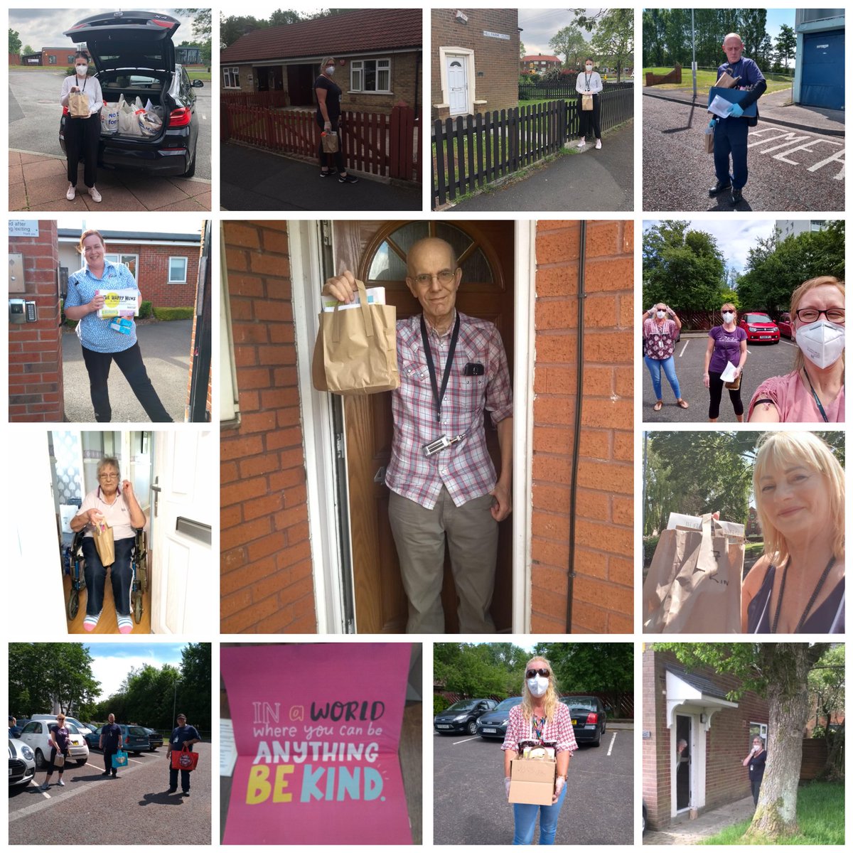 Lovely to go out and about today delivering little bags of mindfulness to support people's wellbeing today.  #NationalMentalHealthAwarenessWeek People were made up to receive the packages &amp; it was good to put faces to the voices of people we've been supporting over the phone 😊🌈
