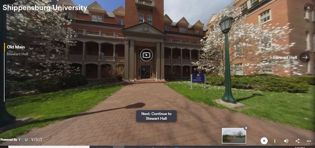 We hope you all are staying safe and healthy! Campus isn’t open yet, but you can explore Ship virtually. Check out our virtual tour at ship.edu/visit/#virtual…!