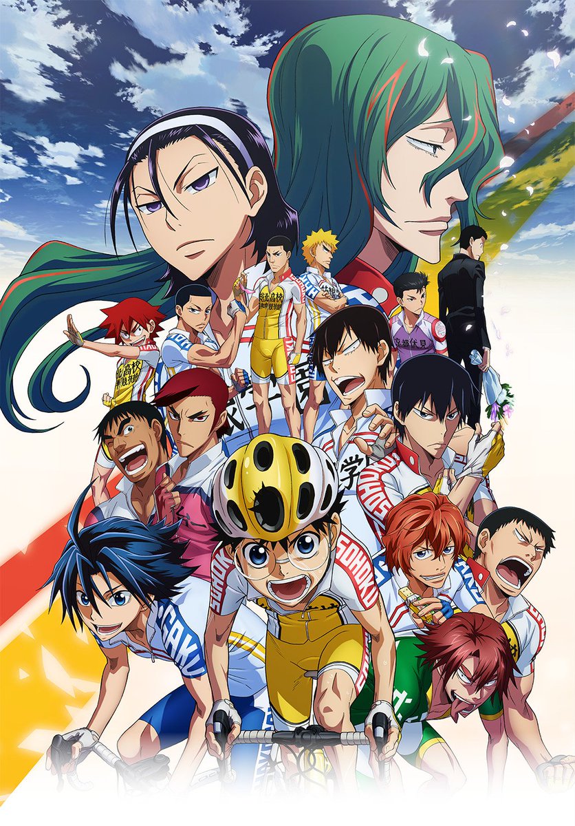 Yowamushi Pedalgenre: sports, dramalength: first season 38 episodes, 2nd, 3rd, and 4th are 25 episodes, with an OVA and three movies, ongoing manga (about 400 chapters)synopsis: haikyuu but if it was about cycling and not volleyballsimilar to: kuroko's basketball, haikyuu