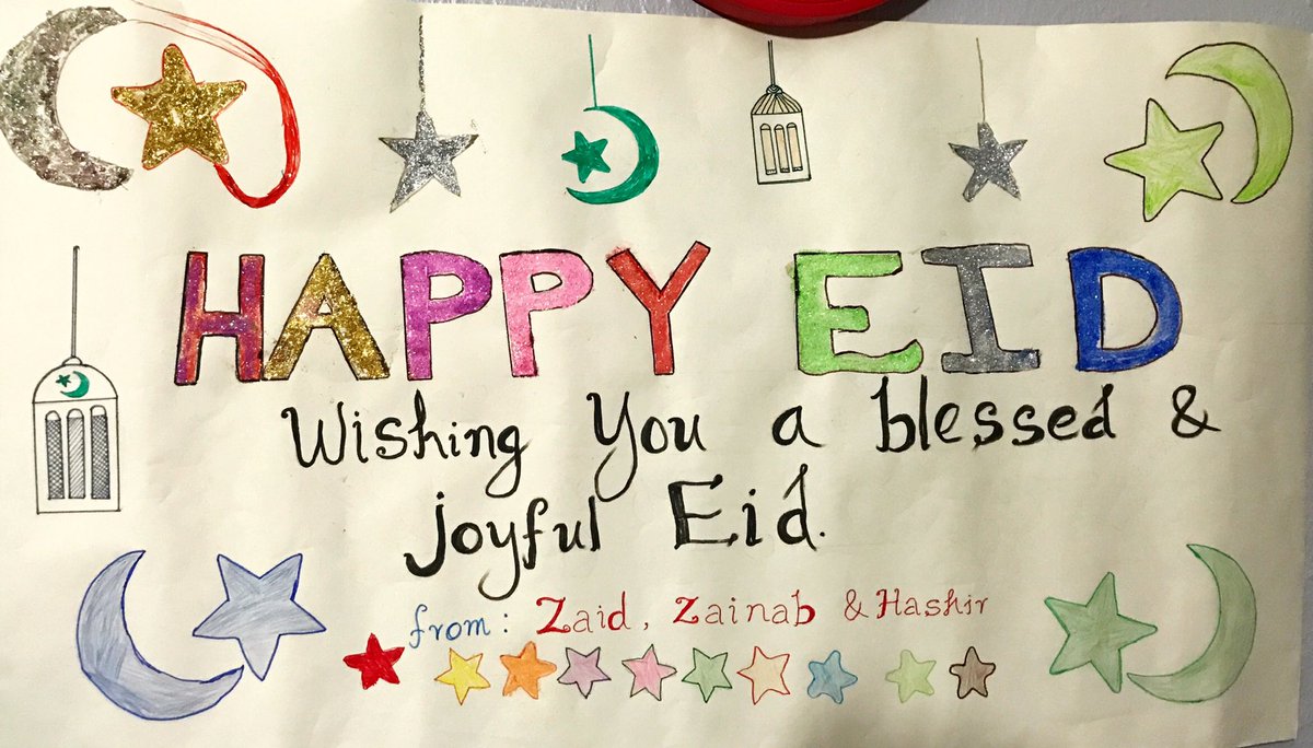 FazlanRazic's tweet photo. @PHIYear1 
Zainab’s Team work to make a Eid banner , expected to be celebrate on Sunday https://t.co/x21F54sWpz