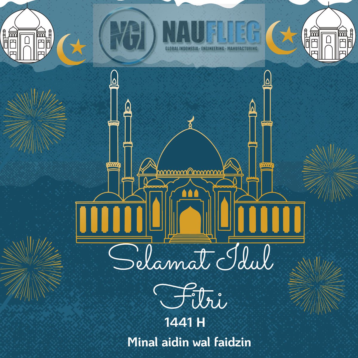 ConveyorId's tweet photo. Manajemen &amp; Staff PT Nauflieg Global Indonesia mengucapkan: 
"Selamat Hari Raya Idul Fitri 
1 Syawal 1441 Hijriyah"
 Taqobalallahu Minna Wa Minkum 
Minal aidin Walfazin
Mohon maaf Lahir dan Bathin. https://t.co/SQVJNvxmYK