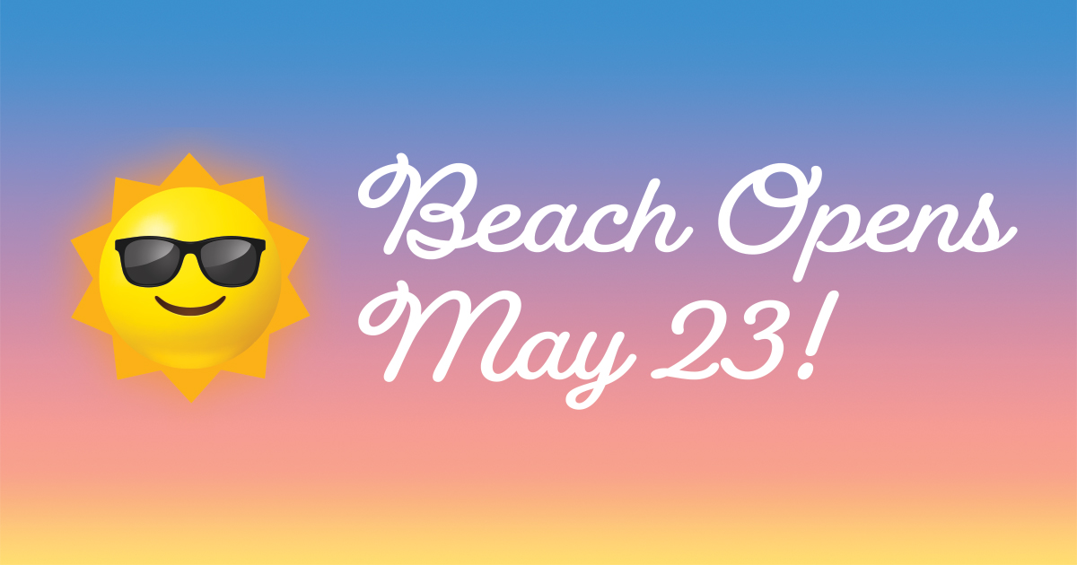 lfparksandrec's tweet photo. We are excited to announce that our beach is opening this Saturday, May 23rd! We are looking forward to seeing you!

More info here: https://t.co/WsbuBrwqWB and on our website: https://t.co/mNi8BDWYig https://t.co/jPGed5mST1