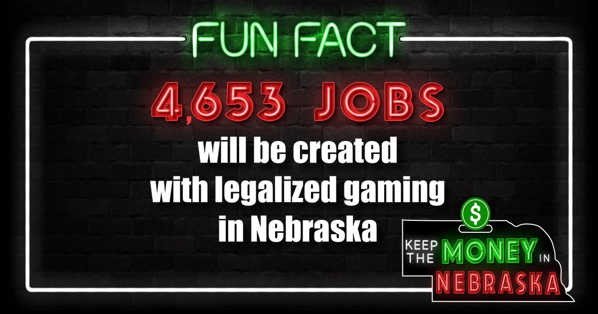 With some high profile companies leaving the state in recent years, these jobs are much needed!  Sign the petition today to get expanded casino gaming on the November ballot! #KeepTheMoneyInNebraska