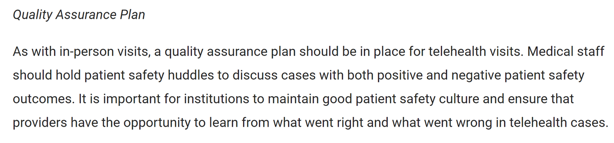 HardeepSinghMD's tweet photo. Hearing anecdotes of patient safety events so having a quality assurance plan for telemedicine seems foundational to maximize its potential. Anyone else too? 

New on #PSNet

https://t.co/rZ7LViu6Aw https://t.co/FzH8cq0hZo