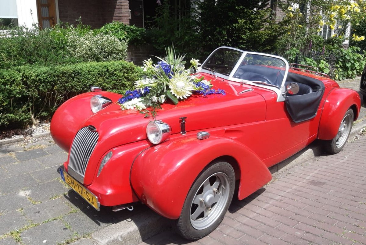 Ja er werd ook weer getrouwd,  
1 in blauw-wit , een ander in tinten roze. Ieder z'n smaak. 
<a href="/peter_manders/">PMB</a> bloemist in #Lemmer #Fryslân 
#trouwen #huwelijk #auto #autodeco #bruid #bruidsboeket #feest #covid19 #corona #rozen #Keira #protea #delphinium #paeonia