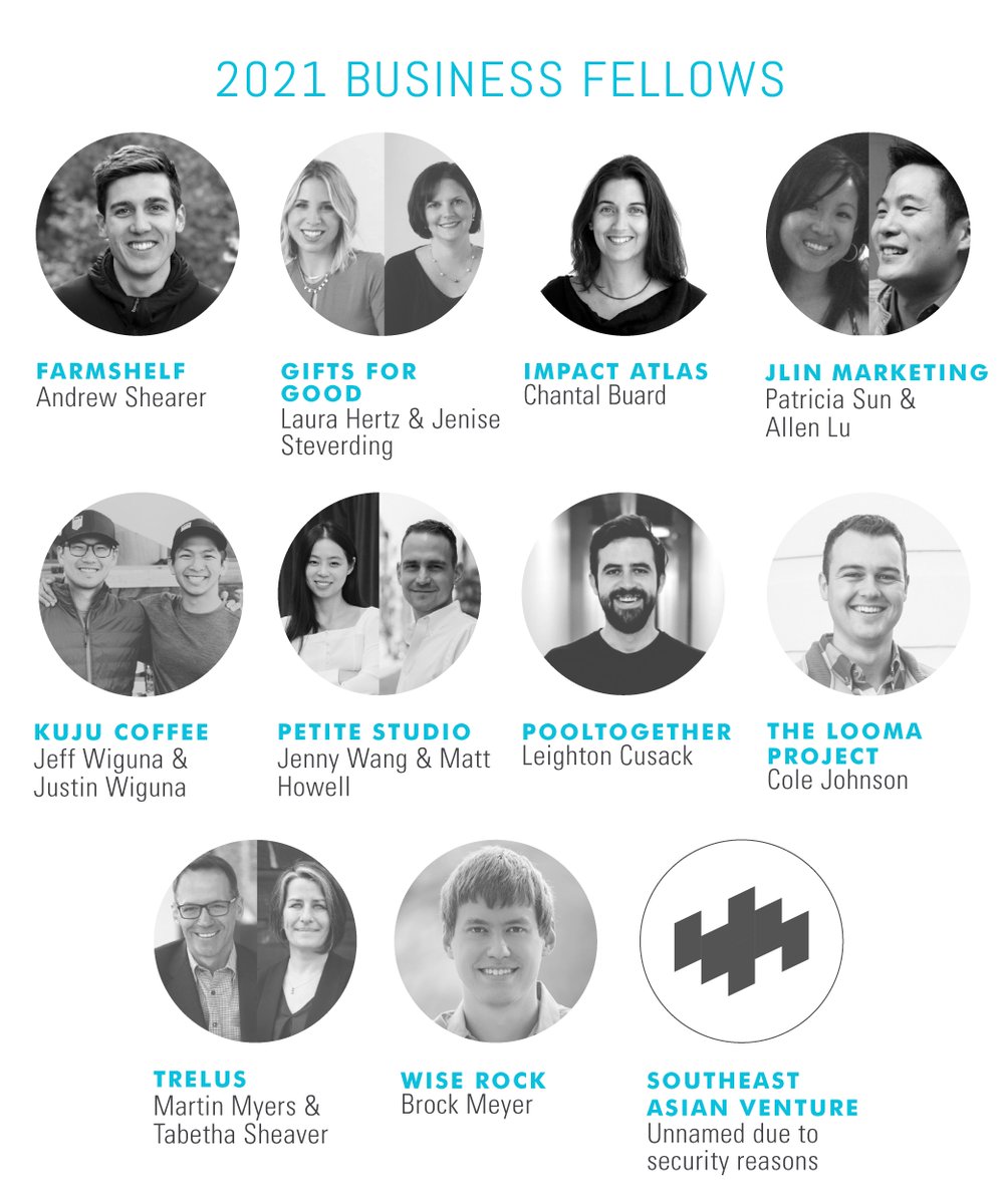 praxis_hq's tweet photo. We're thrilled to introduce to you our 2021 class of Business Fellows! Some of their work includes building indoor farming appliances, changing the way social programs are managed, telling the stories behind products for consumers, and much more! https://t.co/UkE9UYYoMj https://t.co/y1IhFWJLHT