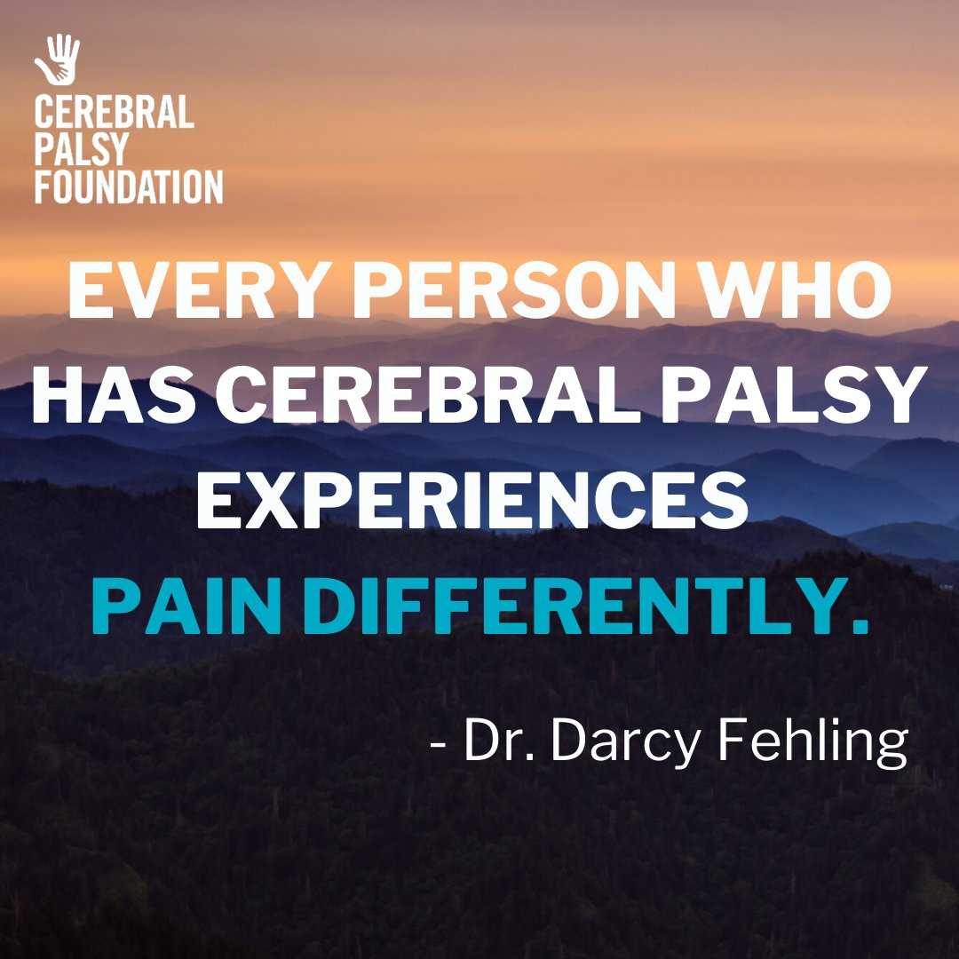 yourcpf's tweet photo. “Every person who has cerebral palsy experiences pain differently” - Dr. Darcy Fehling, Physician at the @HBKidsHospital Watch all of our expert videos on our IGTV, youtube, CP Channel app, and https://t.co/qMWct09jdA #ExpertVideos #MakeMayMatter #MoveInMay https://t.co/hV0xW4dF1n
