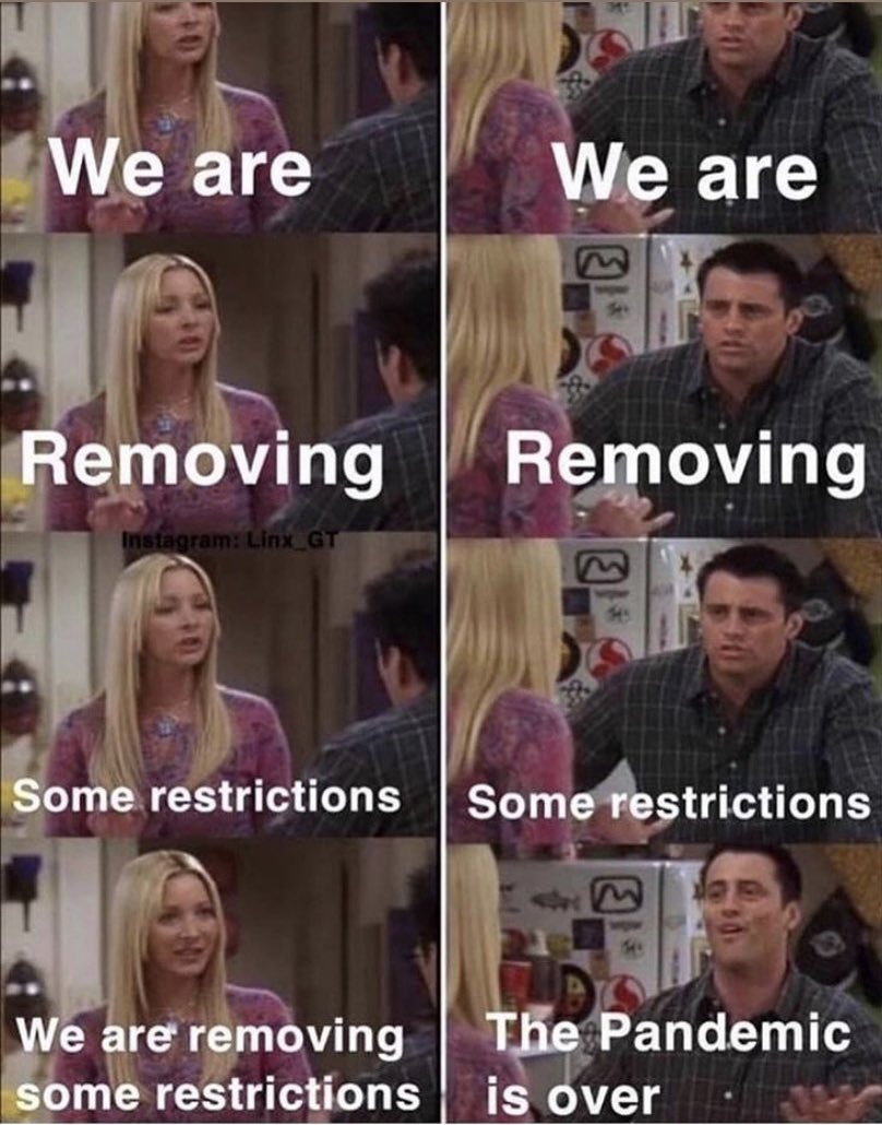 ailyine's tweet photo. You can always rely on #friends being a good meme. Joey = British public at the beach right now. #LockdownEnd #LockdownLevel3 #iso #Covid_19 🤦🏽‍♀️ https://t.co/KxpOl1gcid