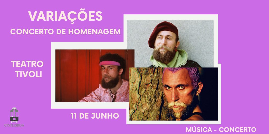 CooLisboa's tweet photo. Este concerto vai ser uma homenagem ao grande António Variações por parte do ator e cantor Sérgio Praia que protagonizou o filme biográfico com o mesmo nome. Passa no nosso spotify para ouvires um pouco do seu trabalho! https://t.co/2eXOTBO0A8
#StayCoolinLisbon #Music #Culture https://t.co/IvQkQ7p5M7