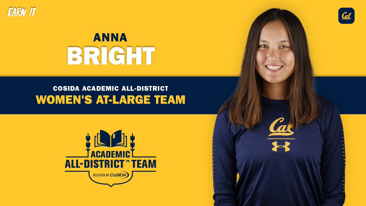 CalWomensTennis's tweet photo. Let’s hear it for Anna Bright, a star in the classroom and on the courts who was just named to the CoSIDA Academic All-District At-Large Team!!! Press release: https://t.co/to6dr8YSVy #studentathlete #BrightStuff #GoBears 📚 🎾 https://t.co/0BORxIneZ9