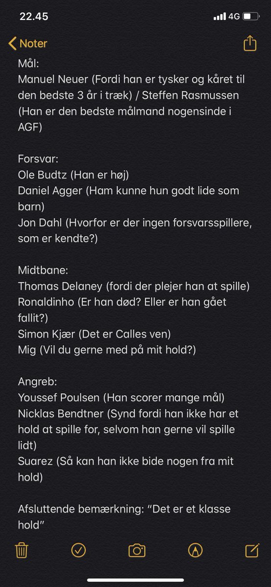 Jeg kunne ikke dy mig.
Ps. Hun har selv valgt positionerne
Pps. Hun har selv valgt formation