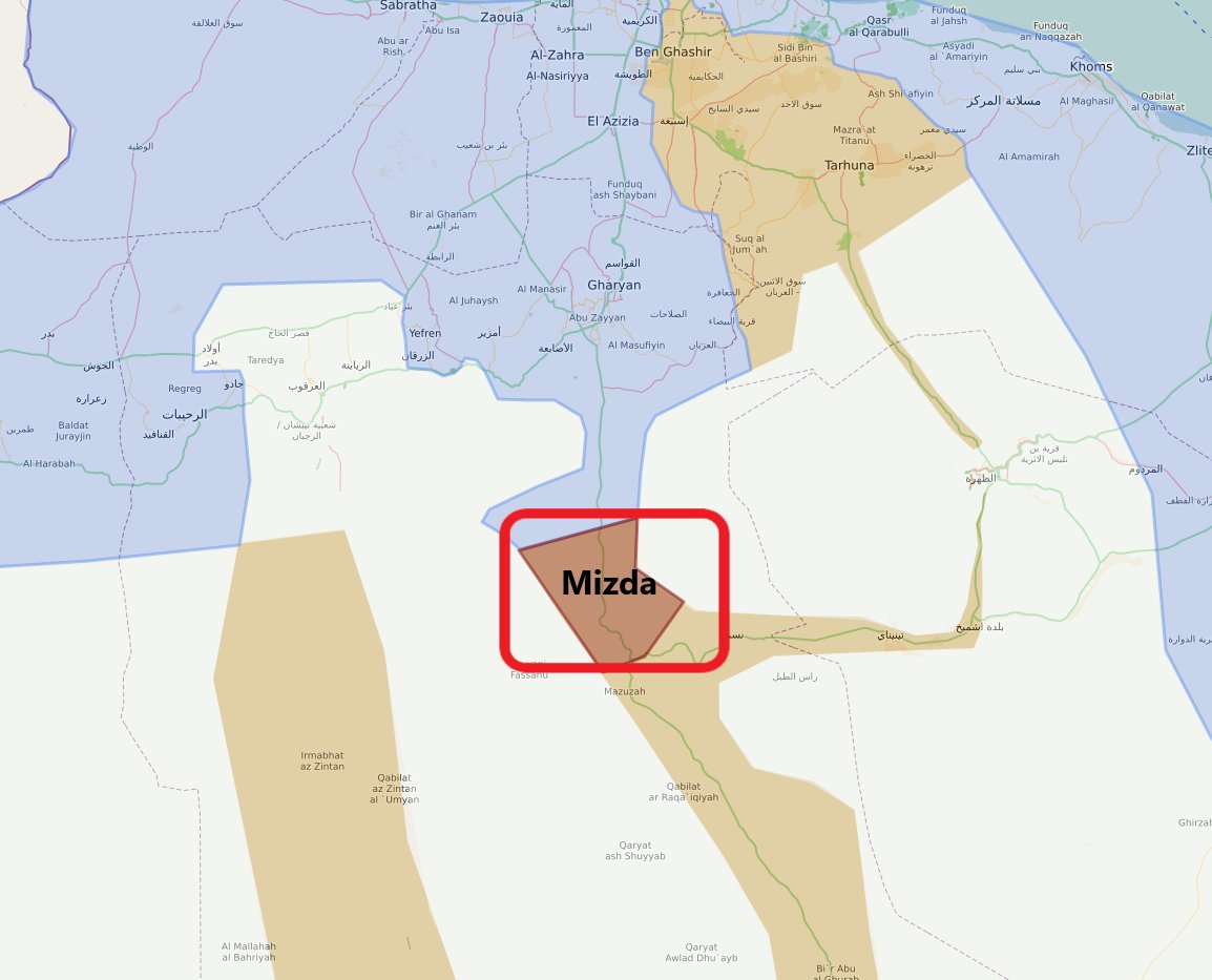 #Libya
🔴Türkiye destekli UMH güçleri Mizda bölgesini kontrol altına aldı ve Hafter unsurlarının önemli tedarik yollarından birini kesti.