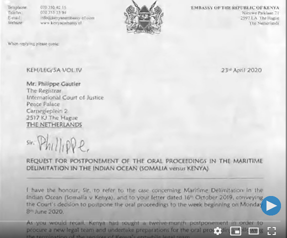 abdisalamisma1's tweet photo. Waxa soo baxay 3 arrin
✅In #ICJ la socodsiisay #FGS warqadahii 3/19/2020 & 4/23/2020 e Kenya ku codsatay dib u dhig #dacwada
✅In Somalia ka jawaabtay 5/1/2020
✅In #FGS u diyaar garow dacwada
Waxa cajiib ah maxay #FGS shacabka ugu sheegi-wayday intaas oo dhan?@HESharifShAhmed https://t.co/7pT06u3IUB