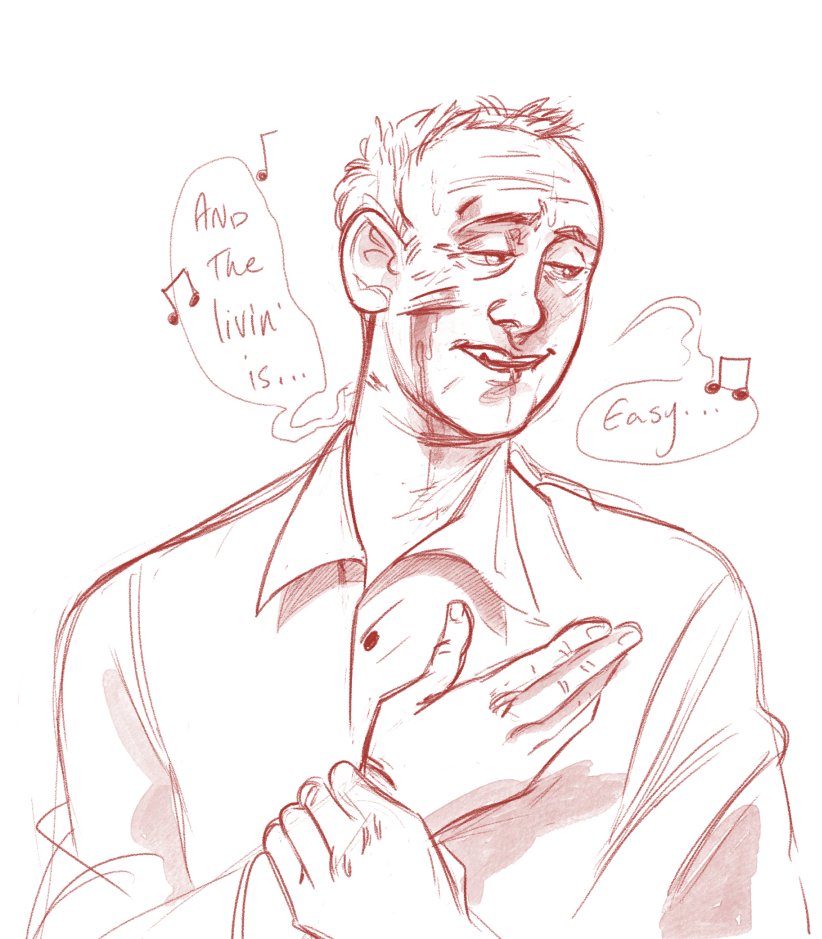 ZenFehr's tweet photo. Just dropping a buncha trash down cos all I can draw lately is fluff trash with Flamingo man. Not quite a fist rising out of my grave but a couple fingers wigglin in the dirt to say I am still alive. https://t.co/cPCEBQVuQf