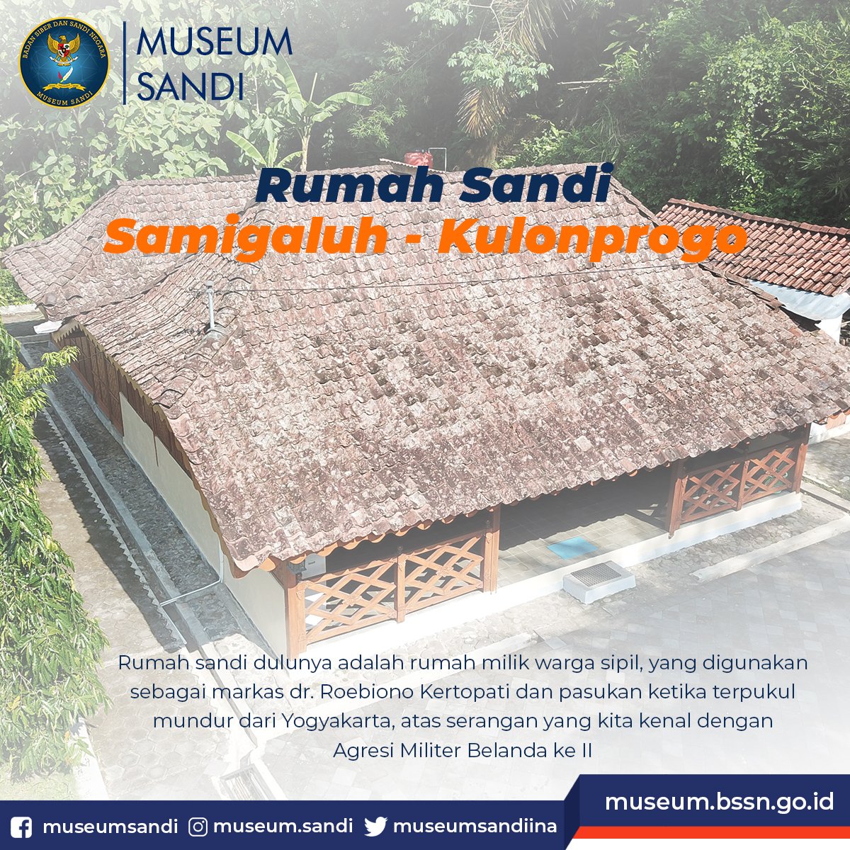 museumsandiina's tweet image. Pasca serangan Agresi Militer Belanda ke II dr. Roebiono Kertopati menyelamatkan diri ke Kulon Progo beserta pasukan, kemudian menyusun strategi untuk merebut kembali Yogyakarta dari kependudukan Belanda.

#rumahsandi
#explorekulonprogo
#wisatakulonprogo
#kulonprogo