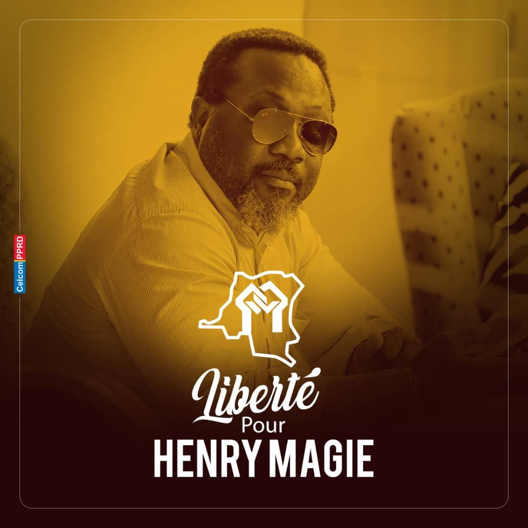 Herni magie n'a pas outragé le Chef de l'État. Il a repris les propos d FAYULU, Kabuya, Kabund et lisanga qui ont fait la même déclaration sans jamais être arrêtés Voilà pourquoi ns disons que c'est le recul de la démocratie. Nous allons libérer HM et vous allez vivre ça bientôt