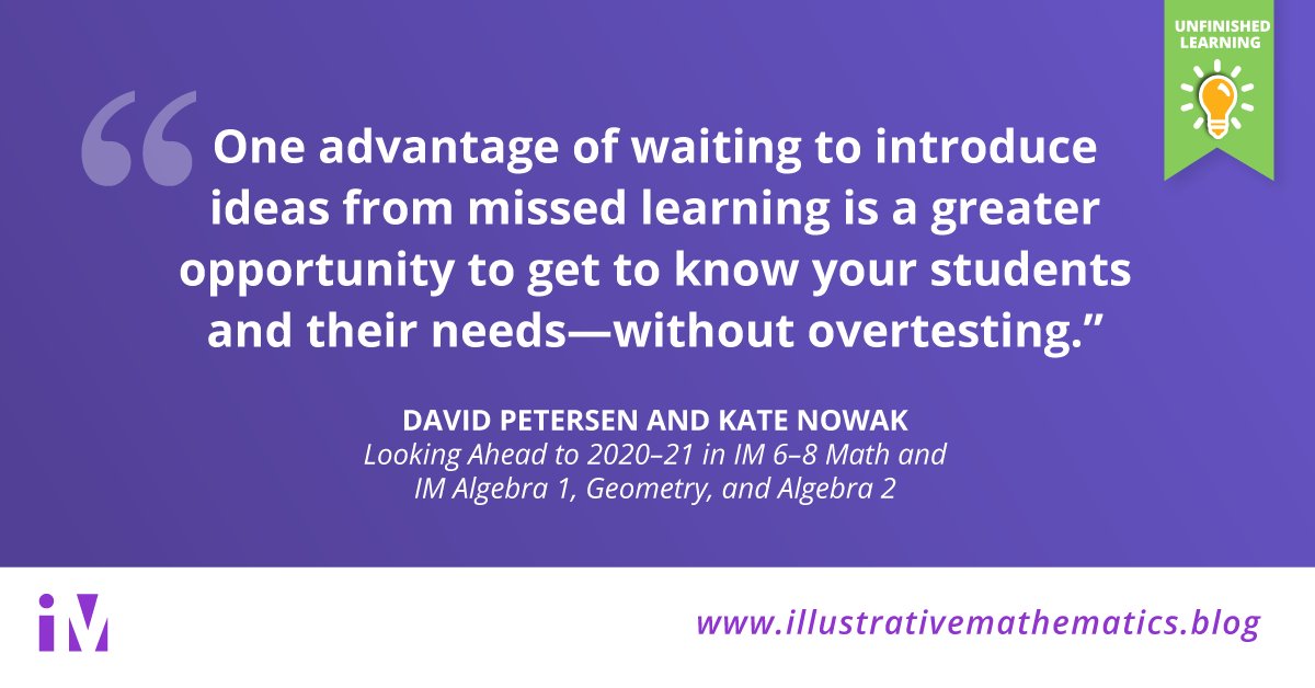 Next fall, you or your colleagues may feel tempted to start with lots of pre-assessments… but need to be mindful about overtesting. So how and when do we assess? @k8nowak and <a href="/calcdave/">calcdave</a> share ideas about planning for next fall in this week’s blog post. ow.ly/lvyE50zGxi1