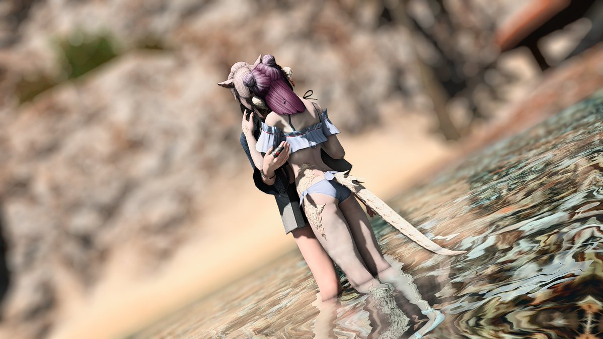Lucinaffxiv's tweet photo. Hold me &amp; Kiss me ♥

Waife gave me some motivation to do some Screens with her ;; 

Kitty ♥ - @SCerridwen 

 #GPOSERS #ffxivsnaps  #fatcatffxiv #aura #miqote  #auragirl #auralife #NenekoColorS https://t.co/XlRwRBhSLQ