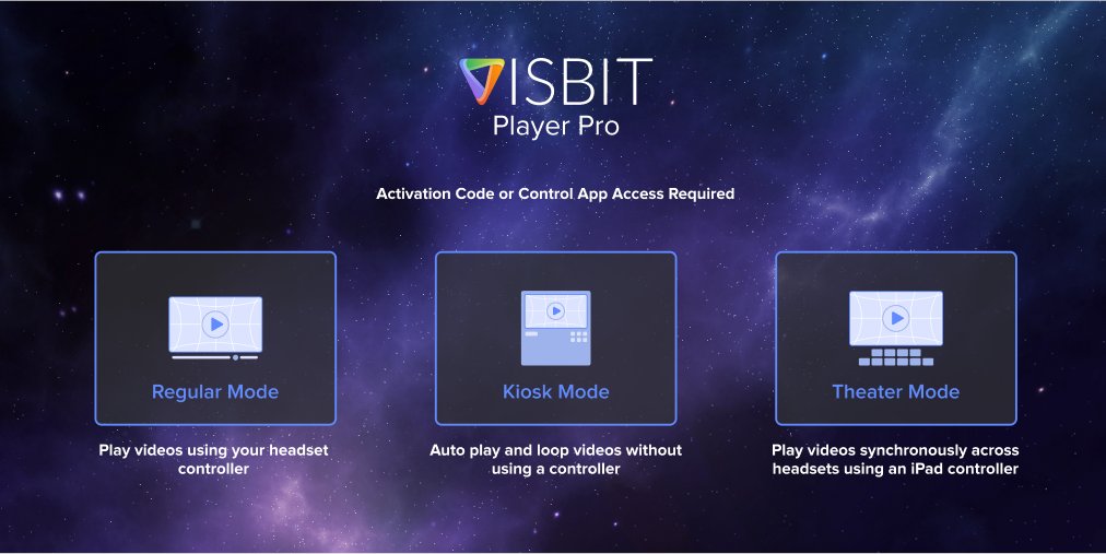 VisbitInc's tweet image. Visbit VR Theater is now Visbit Pro! While Visbit Lite is a free tool for non-commercial use, Visbit Pro continues to be our premium product offering 4-12K support, advanced features, and rich customizations for business users. visbit.co/pro #kiosk #sync #8K #Go #Quest