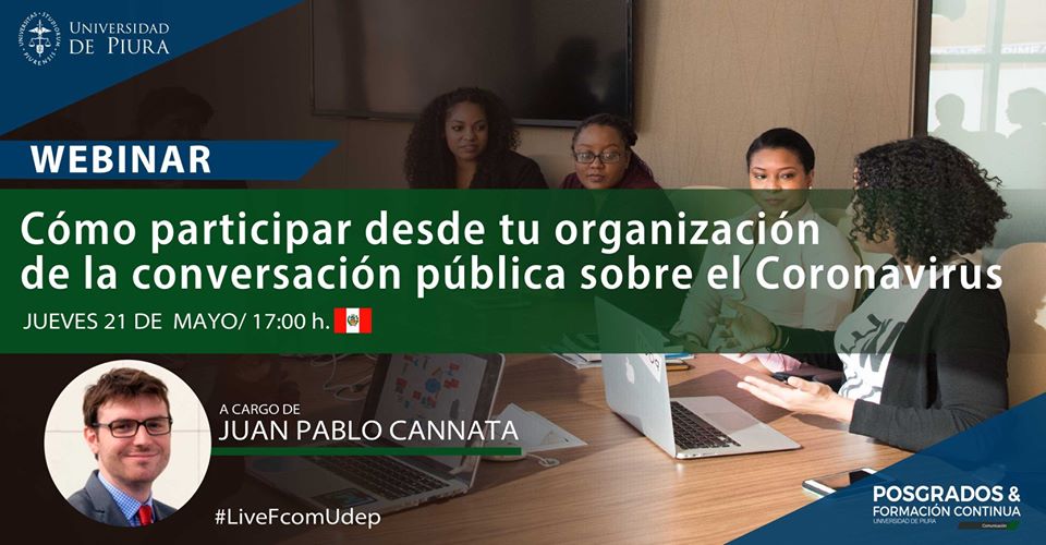 posgradosfcom's tweet photo. A las 5:00 p.m. conversaremos con @JuanCannata sobre los problemas de fondo para pensar la conversación pública en tiempos de pandemia.
¿Qué pregunta le harías al expositor?
Participa haciendo click en:
https://t.co/DJ38vT19o9
#LiveFcomUdep
#UdepEnLinea
#YoMeQuedoEnCasa https://t.co/hm08c0WsIX