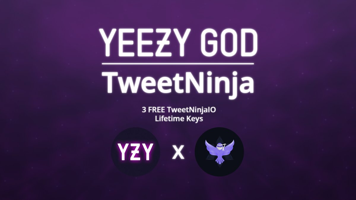yeezygoddiscord's tweet photo. @TweetNinjaIO Lifetime Key Giveaway🥳🥳🥳 

To win a key like and retweet this post💜

Only current YGD members are eligible to enter this giveaway! https://t.co/g63M3W1COI