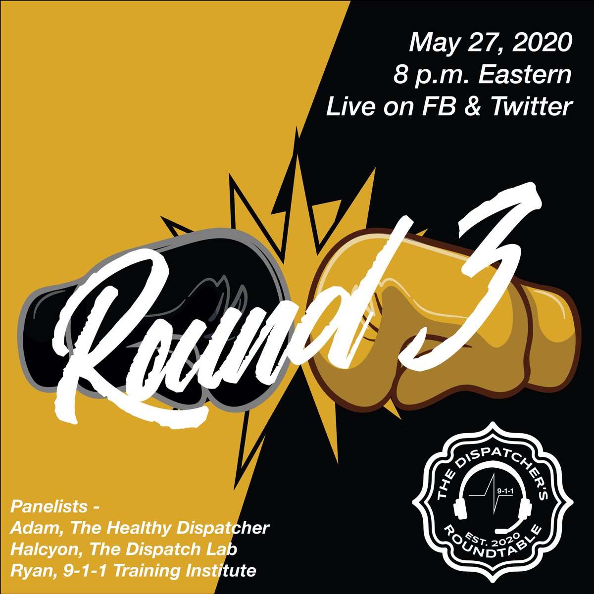 911podcast's tweet image. Round 3 of the Dispatcher’s Roundtable will hit next week. Based on the panelists, what topics would you like covered? Hope to see you there! RT