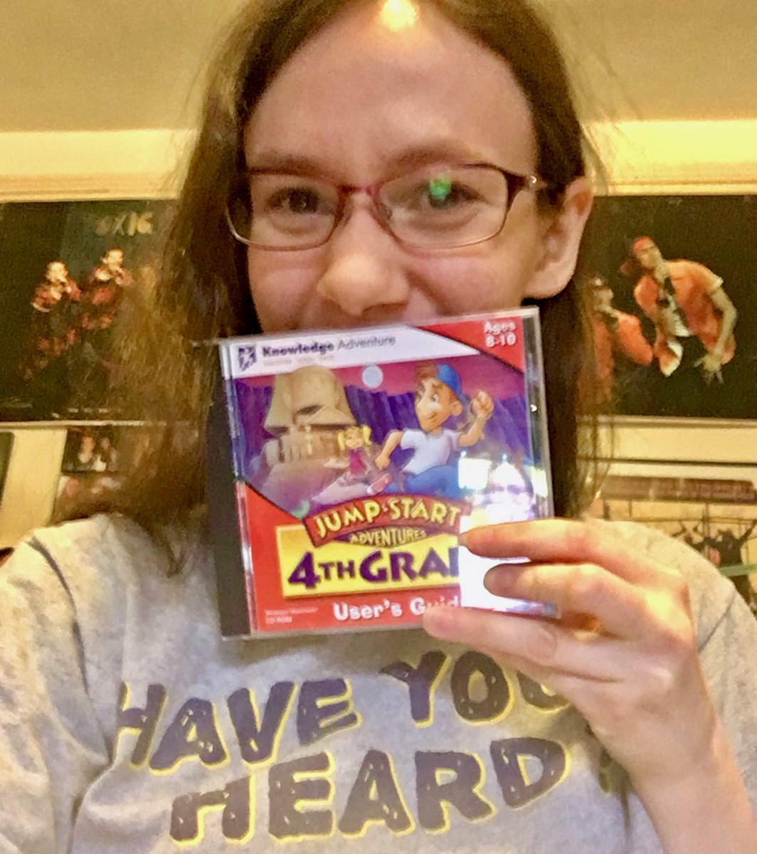 Whats_SarahG's tweet image. Just got #JumpStart4thGrade in the mail! This is another one of my favorites. I’m definitely finishing 3rd Grade tonight or tomorrow at the rate I’m going, so the timing is excellent. #JumpStart #KnowledgeAdventure #HauntedIsland