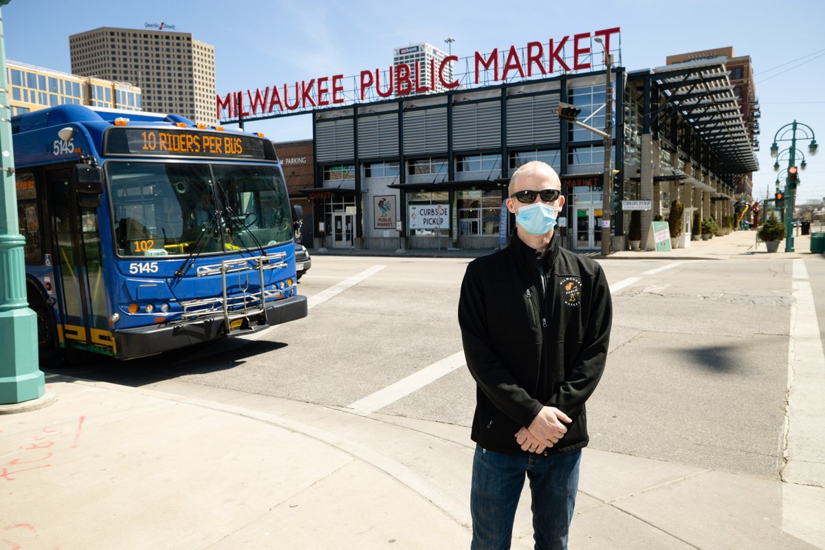 MilwDowntown's tweet photo. "Weβre working to make sure the Market is a safe and welcoming place once we reopen fully.β
Lucas Ribbink @MKEPublicMarket focuses on making the Market safe, healthy & welcoming as it has adapted to curbside. #MKEaDifference
https://t.co/PzksNx1CP7 https://t.co/vgcrnunWBA