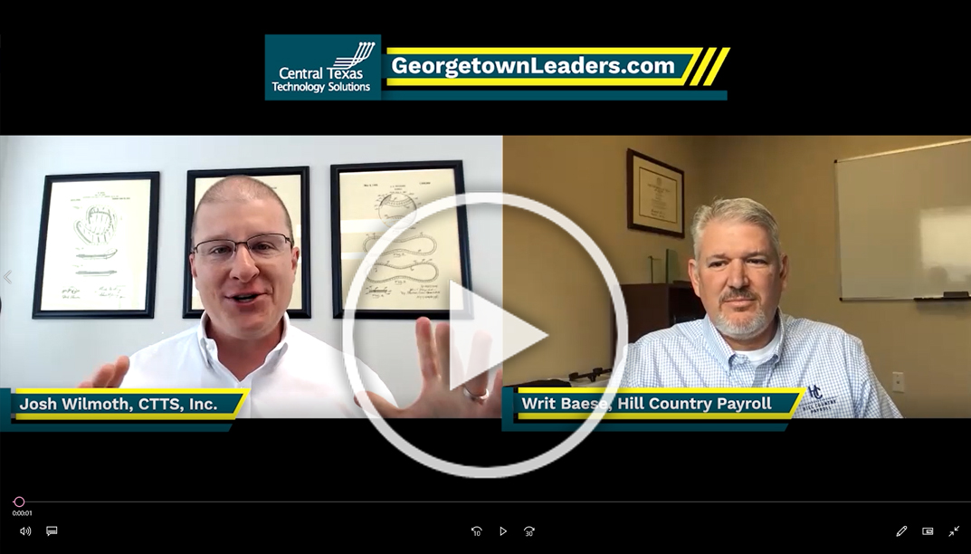 Introducing another one of our wonderful #GeorgetownLeaders, Writ Baese at <a href="/HC_Payroll/">Hill Country Payroll</a> shares how they're thriving &amp; able to guide local businesses through the COVID Crisis: cttsonline.com/georgetown-lea…

#HillCountryPayroll #Interview #CTTSonline #ITSupport #GeorgetownTX #RoundRockTX