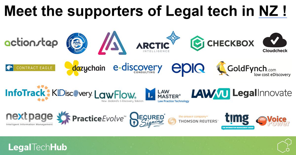 Checkout these awesome companies providing #legaltech solutions in New Zealand. Find out who they are, what they do + their key contact details. Take a look at the #LegalTechHub here - legaltech.nz/find-a-busines… 
#LegaltechNZ #Legalinnovation #LegalTechnology 
#GotoForLegaltechInNZ