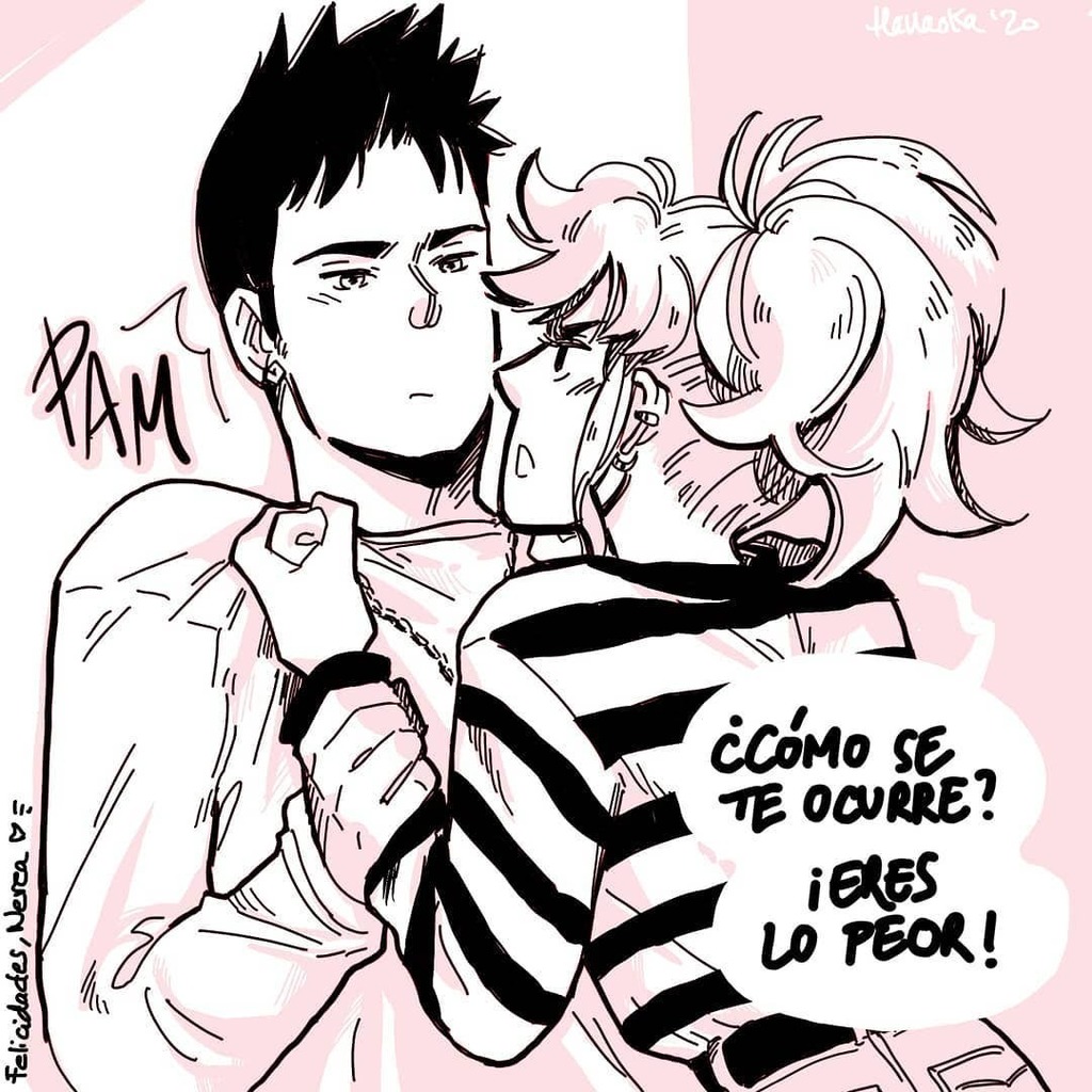 flanaoka's tweet photo. Hoy es el cumpleaños de @nereres, la otra madre de mis hijos. Así que le hice este dibujo de una escena que no ha llegado a salir en #sintaxiscomic para celebrarlo.
Felicidades otra vez, Nerea. Ponte todo lo gorrina que puedas 🐖💞 #adri #adrimoreno #… https://t.co/66O4GYmCvf https://t.co/2SnL10Hrxw