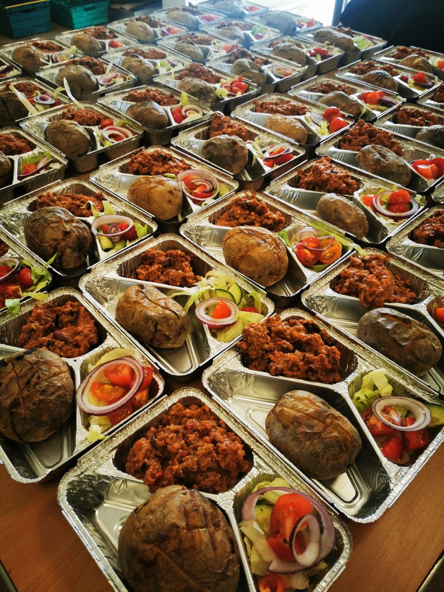 How amazing are our volunteers and staff another 97 meals left our kitchen today. Without the kindness of people in our community giving up their time to support us we wouldn't be able to do it without them.