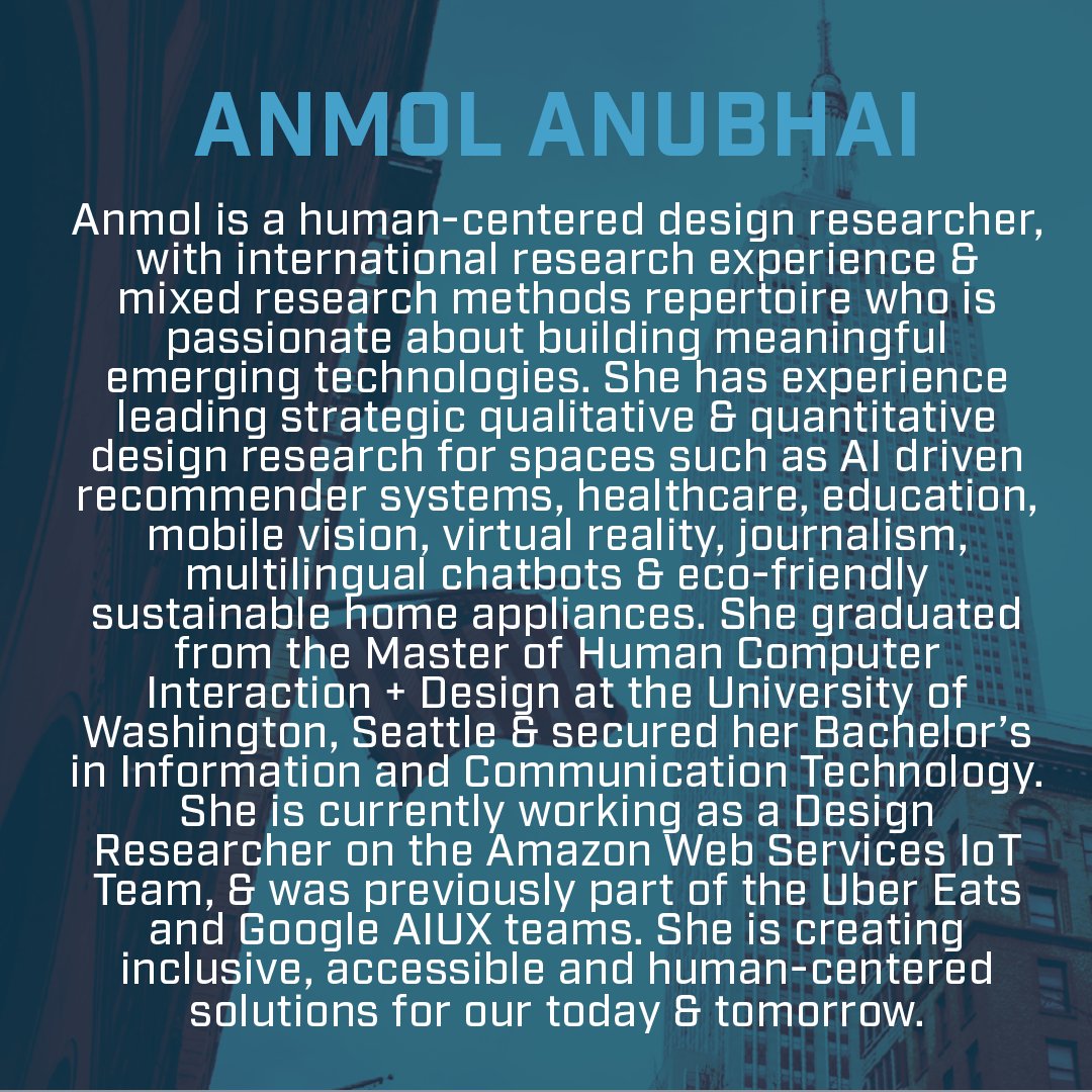 resilience2032's tweet photo. We're excited to have Anmol Anubhai  joining us for this Saturday's #2032Conversations on Future of empathy in technology! 

Register at https://t.co/keDSnzFQy9  
 
@Anmol9410 #womenintech #womeninstem #LivethefutureNOW https://t.co/DtxQTRMp0V