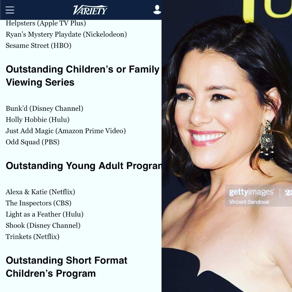 CatiaOjeda's tweet image. Super proud and excited to share that JUST ADD MAGIC has been nominated for 2 Emmy Awards! Also, here’s a photo of me from when I used to wear makeup and leave the house! #justaddmagic #emmys #emmys2020 #daytimeemmys