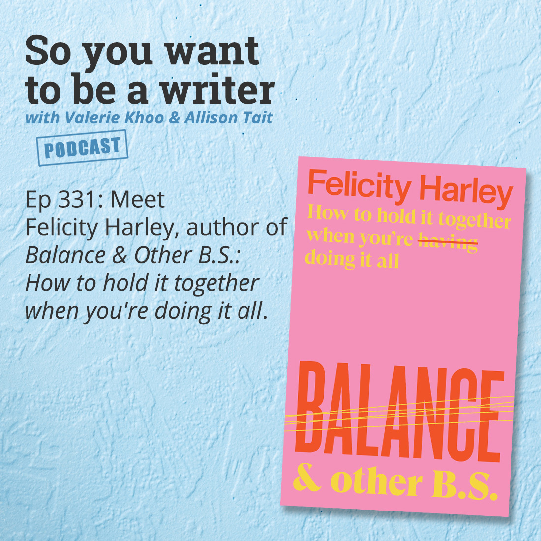 Episode 331 of So You Want To Be A Writer is here!

<a href="/valeriekhoo/">valeriekhoo</a> and <a href="/altait/">Allison Tait</a> discuss the ARA Historical Novel Prize and @AndyGbooks has 3 top tips for writers.

Plus, meet <a href="/felicityharley/">Felicity Harley</a>, author of Balance &amp; Other B.S

Listen:
bit.ly/36hA4ro