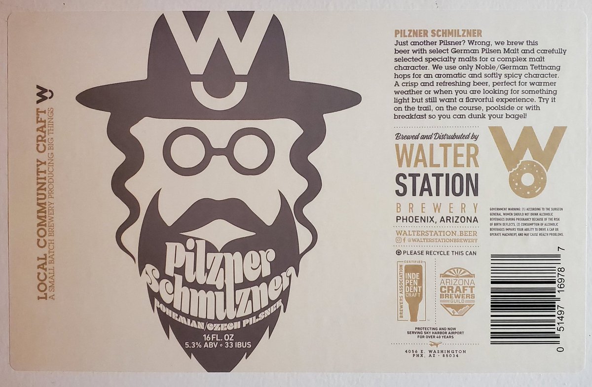 Pizner Schmilzner!
Can release tomorrow at WSB.
Our Czech Pilsner, with plenty of German Hops for a wickedly flavorful experience. 
Available at the brewery and where fine beers are sold.  Pick up tomorrow and Saturday for Memorial Day.
WSB will be closed this Sunday and Monday.