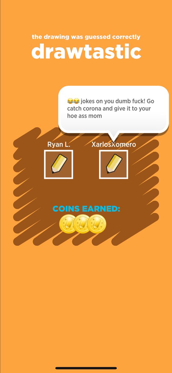 thrillax509's tweet photo. @WeDrawSomething How do I report this guy https://t.co/XGt5S75DAq