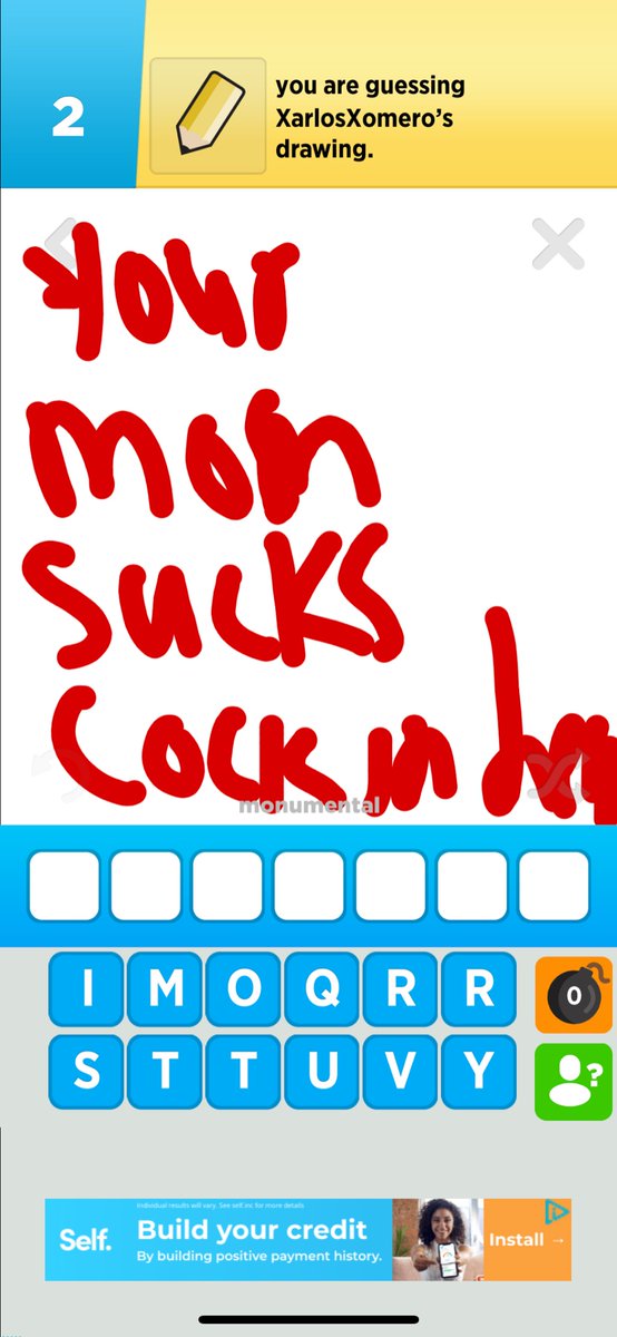 thrillax509's tweet photo. @WeDrawSomething How do I report this guy https://t.co/XGt5S75DAq