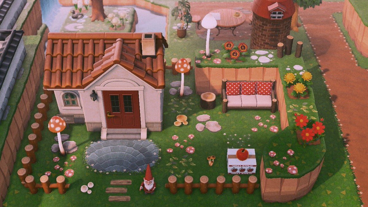 AcnhLetizia's tweet photo. Maple, Molly, Poppy, Sherb and Judy homes 🌿🍂 Work in progress 🌙  #ACNHDesign https://t.co/iBXgQ4vxZM